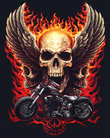 Без бренда «Коробка 20 шт: Огненный череп с крыльями» в Екатеринбурге 