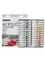 Без бренда «Коробка 24 шт.: Акриловые краски «Две картинки» 24 шт. по 12 мл, проф. пигмент» в Екатеринбурге 