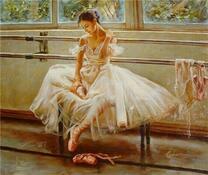 Балерина после тренировки