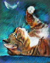 Без бренда «Котенок играет пером» в Екатеринбурге 