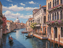 Прекрасная венецианская улочка-канал