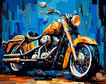 Желтый мотоцикл