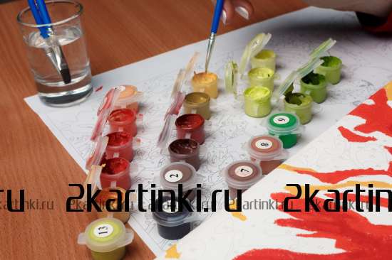 Картина по номерам 40x50 GX8999 Лев в стиле поп-арт за 995 руб. в интернет-магазине в Екатеринбурге Картина по номерам 40x50 Лев в стиле поп-арт