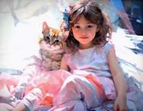 Без бренда «Девочка и пушистая кошечка» в Екатеринбурге в интернет-магазине в Екатеринбурге Без бренда «Девочка и пушистая кошечка» в Екатеринбурге