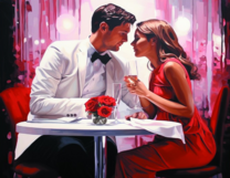 Без бренда «Пара на свидании в ресторане» в Екатеринбурге в интернет-магазине в Екатеринбурге Без бренда «Пара на свидании в ресторане» в Екатеринбурге