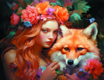 Без бренда «Рыжая девушка и рыжая лисица» в Екатеринбурге 