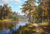 Без бренда «Хвойный лес и река» в Екатеринбурге  в интернет-магазине  в Екатеринбурге Без бренда «Хвойный лес и река» в Екатеринбурге