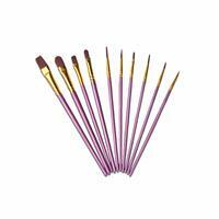 Без бренда «Кисти для рисования набор (10 шт) сиреневые» в Екатеринбурге в интернет-магазине в Екатеринбурге Без бренда «Кисти для рисования набор (10 шт) сиреневые» в Екатеринбурге