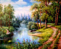 Без бренда «Лодка на берегу небольшой реки» в Екатеринбурге в интернет-магазине в Екатеринбурге Без бренда «Лодка на берегу небольшой реки» в Екатеринбурге